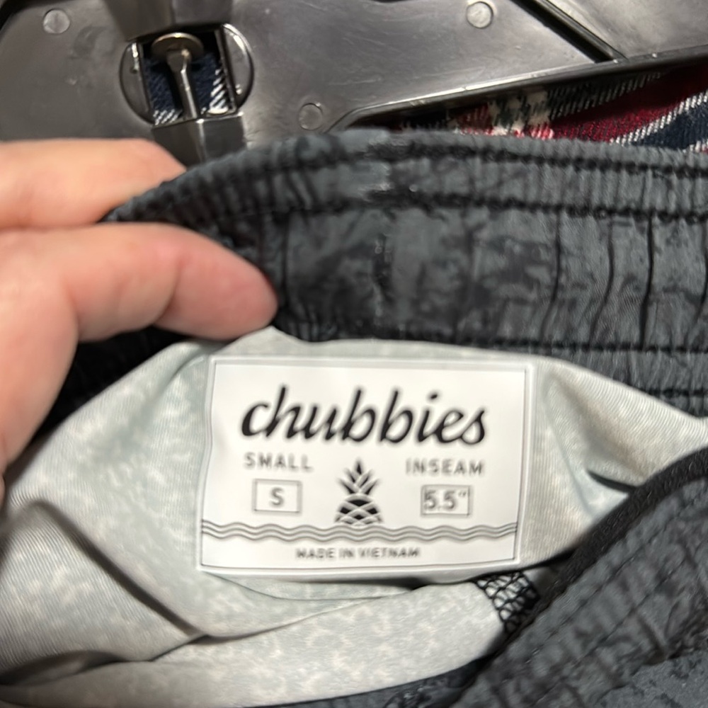 Chubbies shirts. Black and gray. Size small